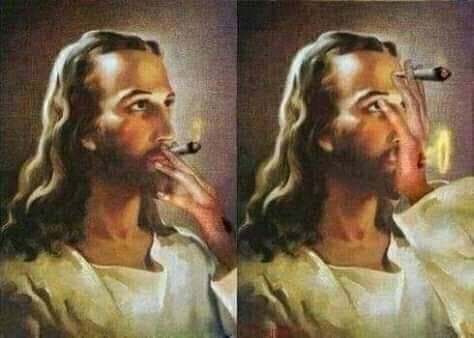 This meme is an image of a classic painting of Jesus Christ with a caption "When you have a good idea but you can't share it out loud." The image depicts Jesus with his finger in his mouth, as if he is biting down on it to keep from speaking out loud.